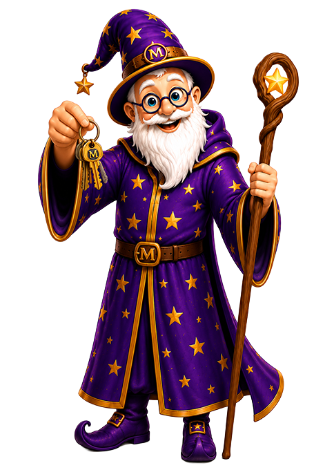 Wizard-holding-Keys